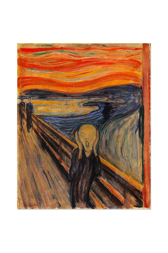 мультиколор Репродукция Edvard Munch, Krzyk 40 x 50 cm Unisex
