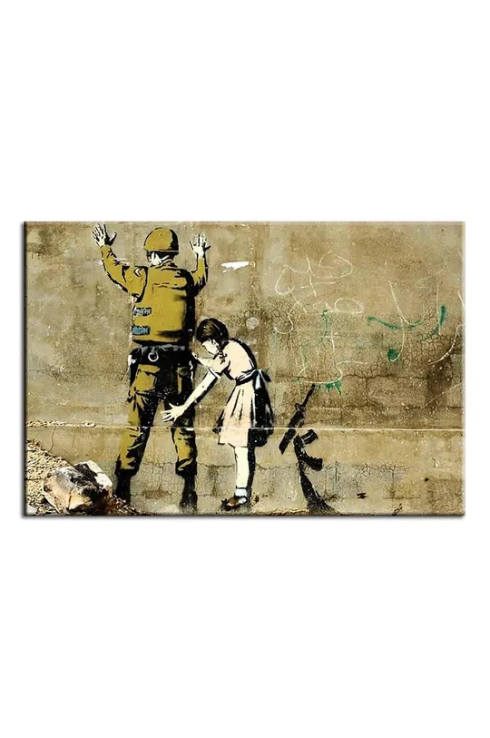 πολύχρωμο Αναπαραγωγή Banksy, Girl Searches a Soldier, 60 x 90 cm Unisex
