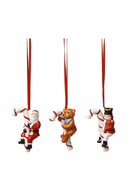multicolore Villeroy & Boch set decorazioni natalizie Nostalgic Ornament pacco da 3 Unisex