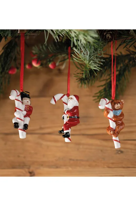 Villeroy & Boch set decorazioni natalizie Nostalgic Ornament pacco da 3 multicolore