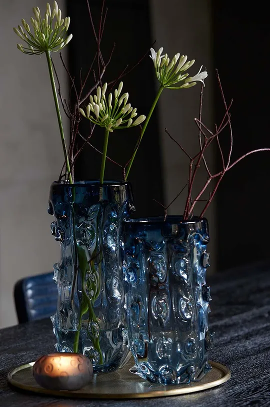 niebieski Light & Living wazon dekoracyjny