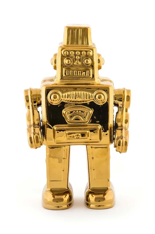 Dekorácia Seletti Memorabilia Gold My Robot žltá