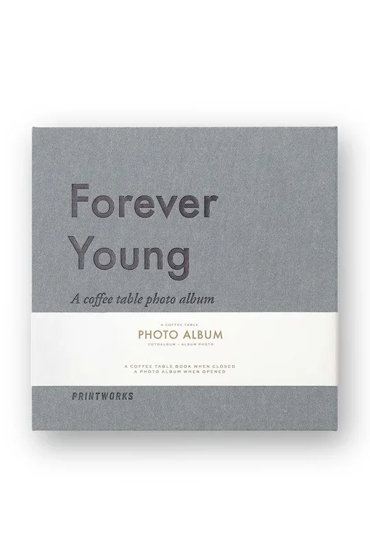 szürke Printworks fotóalbum Forever Young Uniszex
