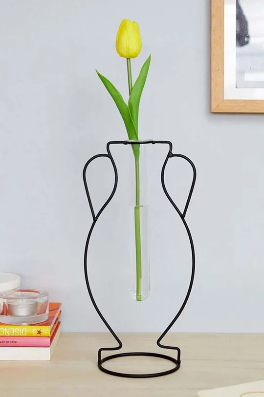 Balvi dekor váza fém, üveg