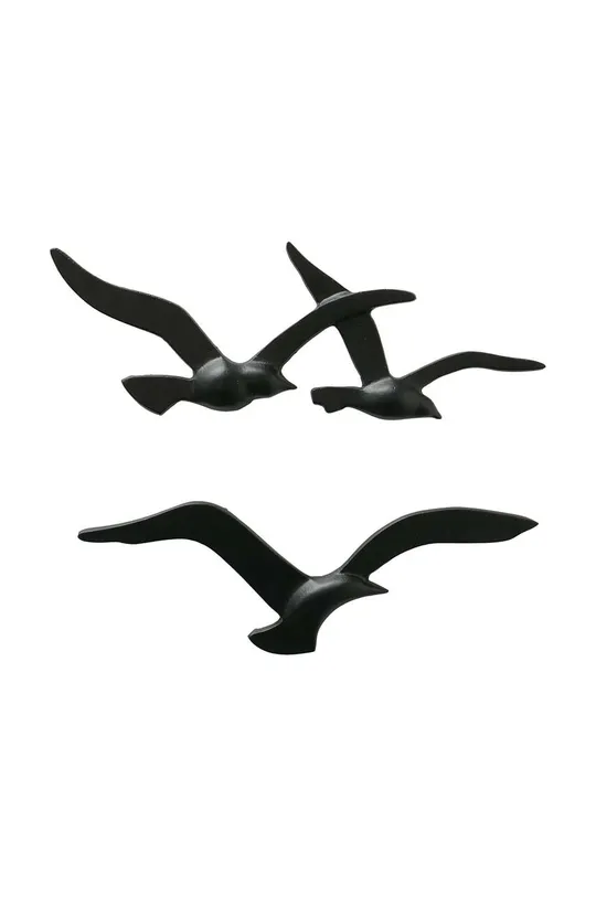 črna Stenska dekoracija Boltze Seagull 2-pack Unisex