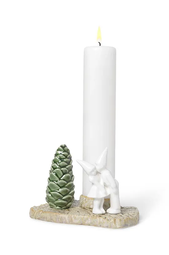 Kähler świecznik dekoracyjny Christmas Kiss Porcelana 