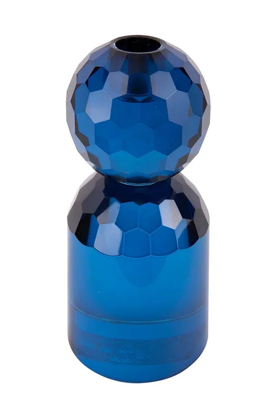 тёмно-синий Декоративный подсвечник Present Time Crystal Art Large Unisex