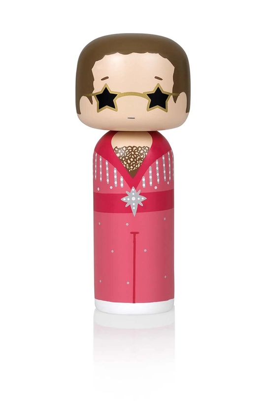 többszínű Lucie Kaas kokeshi baba Elton In Pink Uniszex