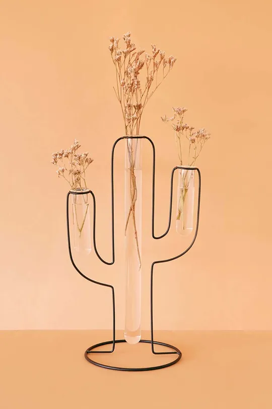 Balvi dekor váza fém, üveg