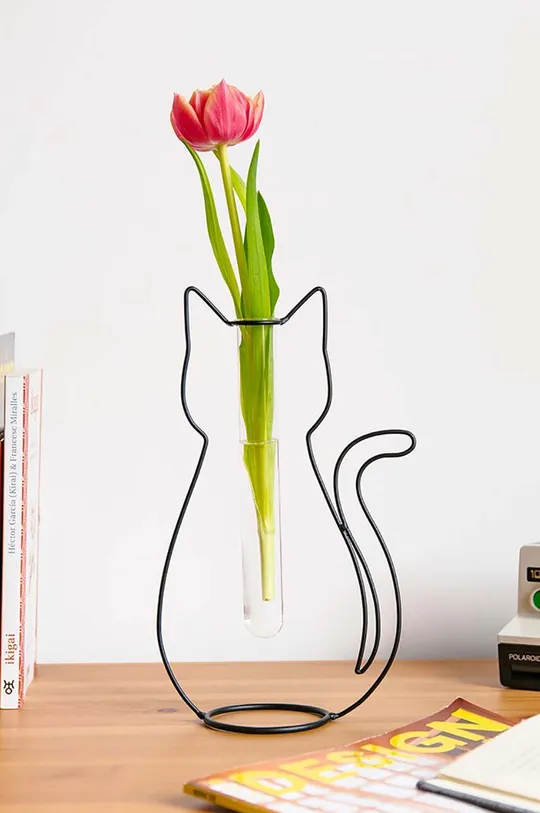 fekete Balvi dekor váza