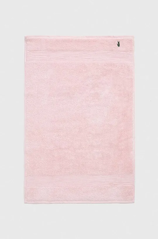 rózsaszín Lacoste törölköző 50 x 70 cm Uniszex