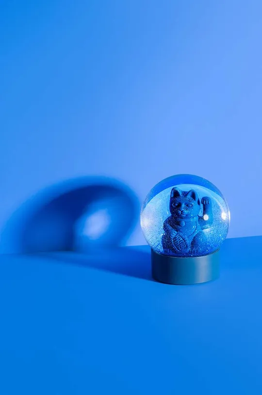Dekoracija Donkey Maneki Neko Lucky Globe Blue mornarsko modra