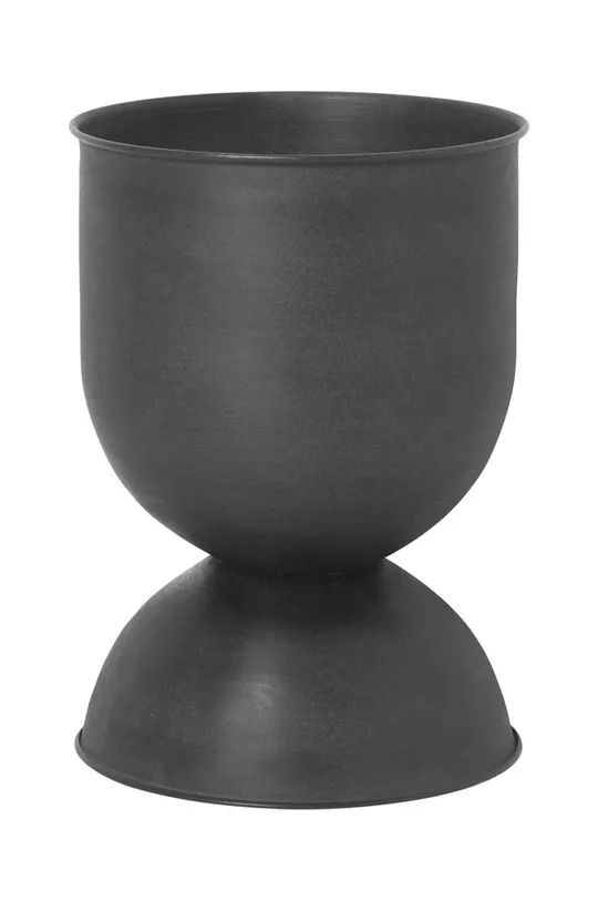 czarny ferm LIVING doniczka Hourglass Pot Unisex