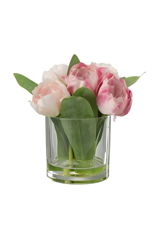 többszínű J-Line mű virágcsokor vázában Uniszex