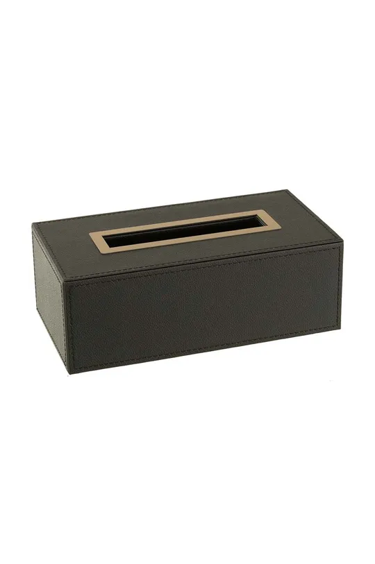μαύρο Κουτί για χαρτομάντηλα J-Line Fake Leather Black Unisex
