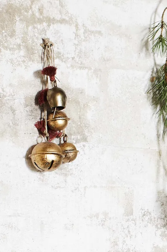 Декорація Madam Stoltz Hanging Bells 2-pack барвистий