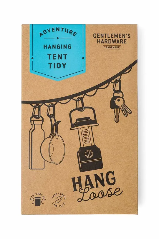 többszínű Gentlemen's Hardware kemping fogas Hanging Tent Tidy Uniszex