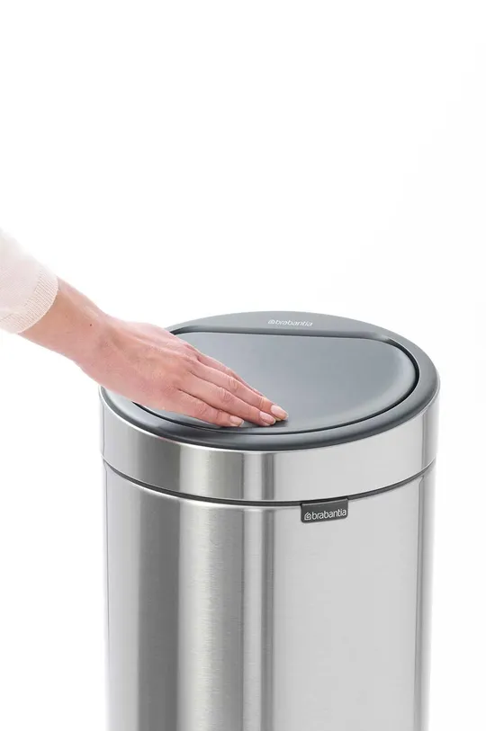 γκρί Κάδος σκουπιδιών Brabantia Touch Bin New 30 L