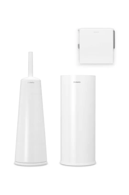 biały Brabantia zestaw akcesoriów łazienkowych ReNew 3-pack Unisex