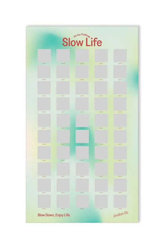 Poster za struganje Another Me 50 Day Challenge, Slow Life, English : Papir, Sintetički materijal