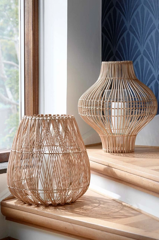 Laterna Cozy Living Sasha sculp. lantern : Steklo, Ratan