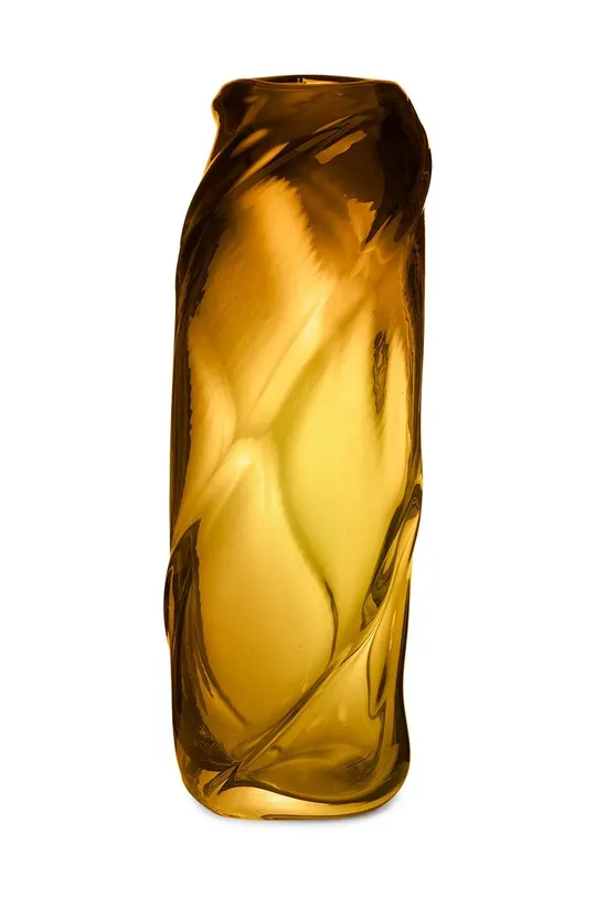 sárga ferm LIVING dekor váza Swirl Uniszex