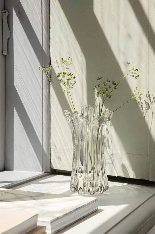 Dekoratívna váza ferm LIVING Holo priesvitná