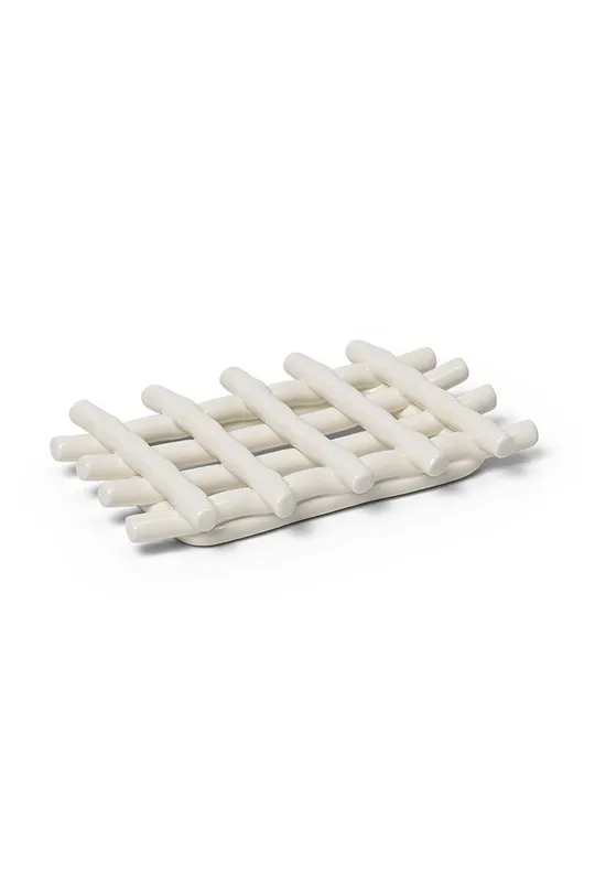 biela Podložka na mydlo ferm LIVING Ceramic Soap Tray Unisex