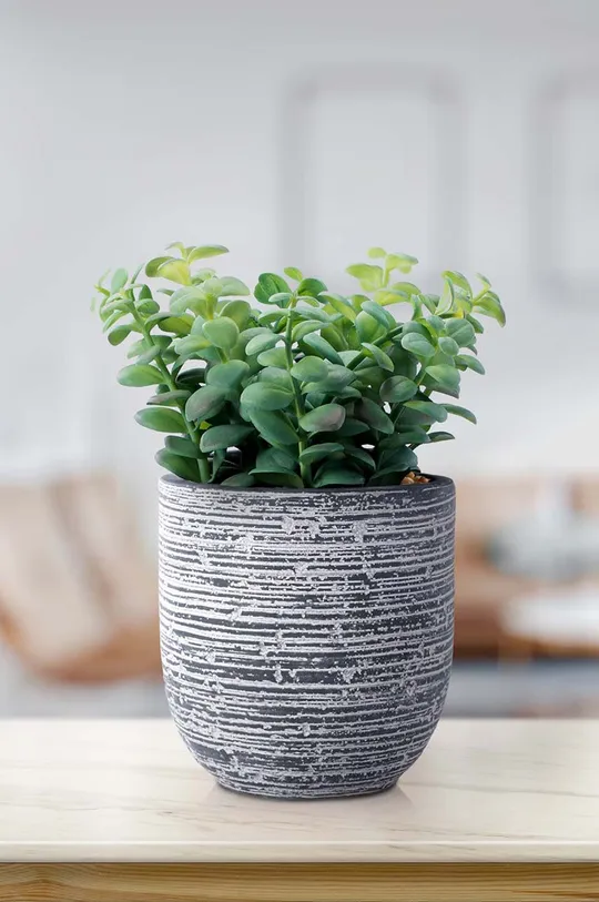 Umjetna biljka u lončanici : Keramika, Sintetički materijal