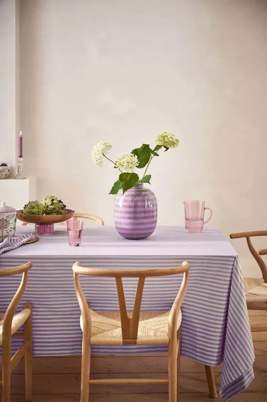 Pip Studio dekor váza Stripes Lilac többszínű