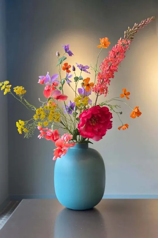 Pip Studio vaso decorativo Matt Light Blue turchese