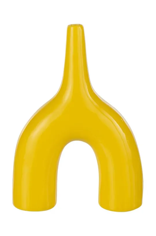 sárga J-Line dekor váza Abstract Uniszex