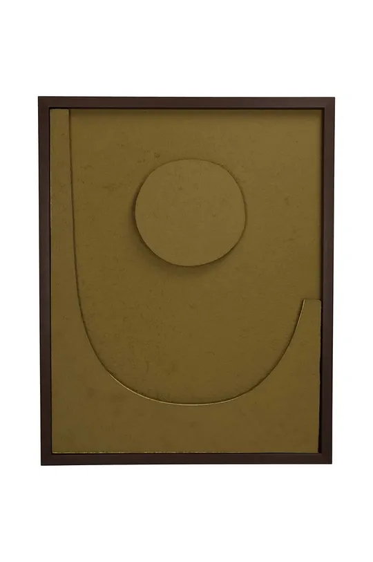 hnedá Nástenná dekorácia v ráme Unisex