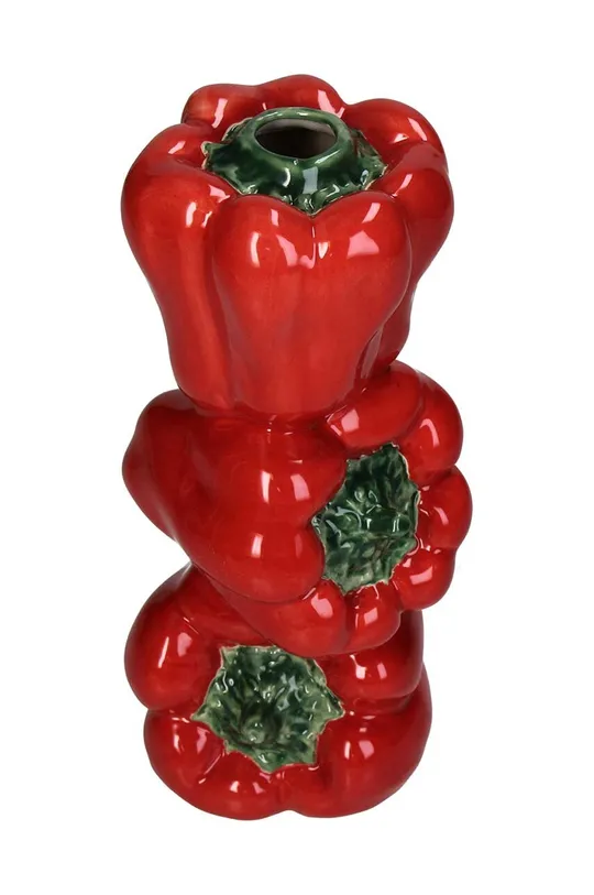 Декоративная ваза красный