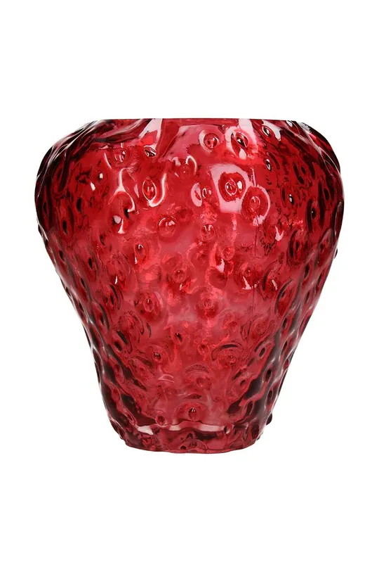 czerwony wazon dekoracyjny
