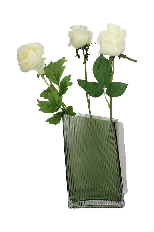 zöld dekor váza