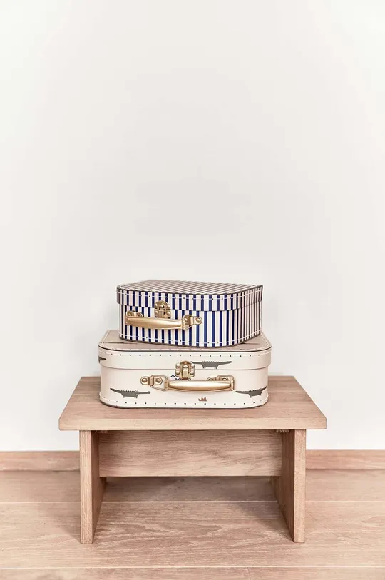 Σετ κουτιών αποθήκευσης OYOY Mini Suitcase Crocodile & Stripes 2-pack πολύχρωμο