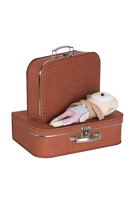 Σετ κουτιών αποθήκευσης Bigso Box of Sweden Children Suitcase 2-pack πορτοκαλί