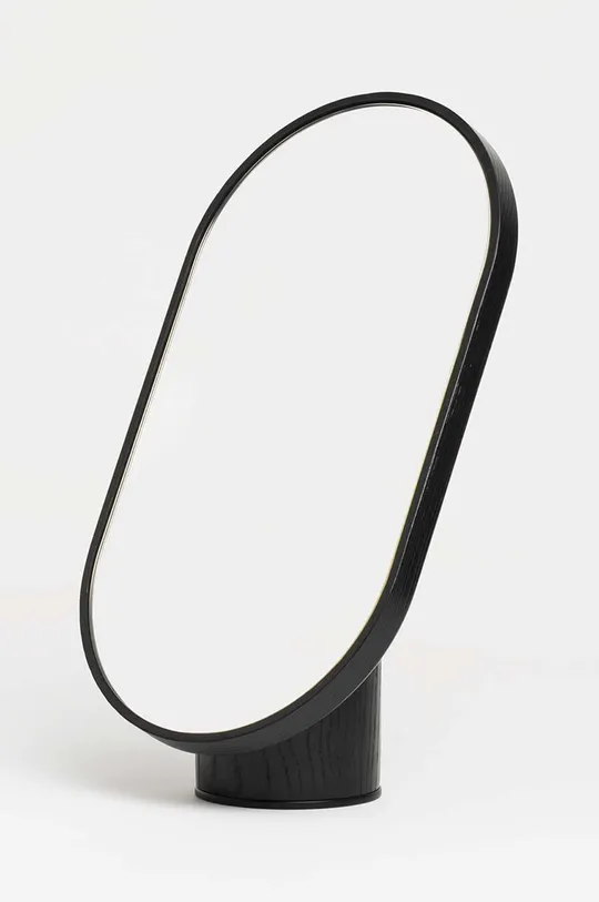 czarny Tre Product lustro stojące ClearVision Woodturn Unisex