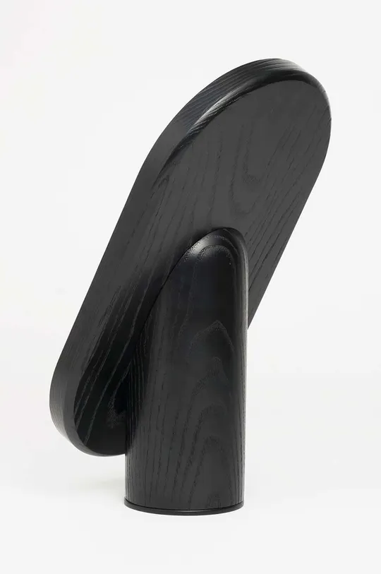 Tre Product lustro stojące ClearVision Woodturn czarny