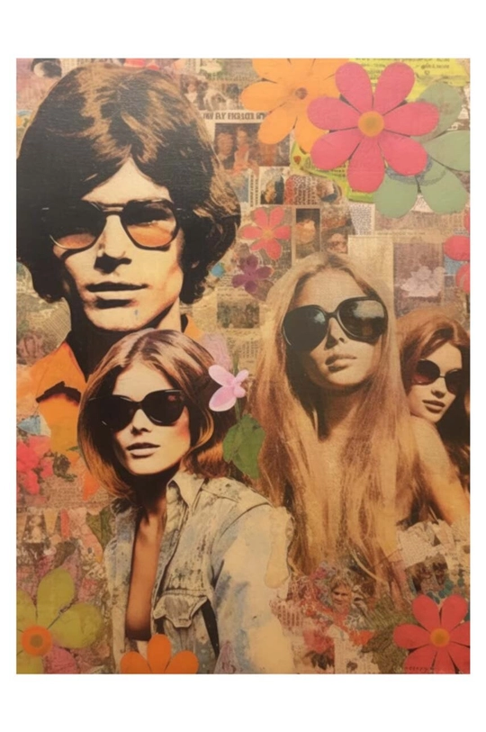 HARTMAN poster a.i art 60's Collages 08, 30 x 40 cm multicolor KB1375HAR.60SCOLLA08