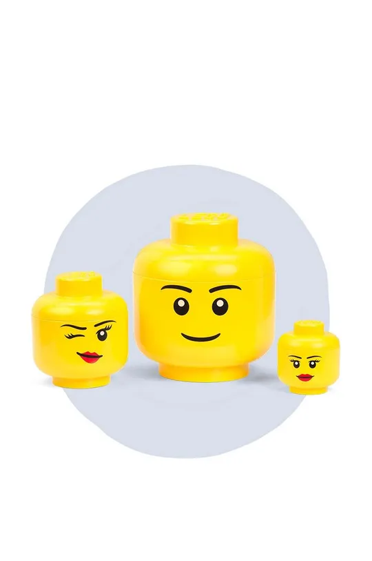 κίτρινο Δοχείο με καπάκι Lego