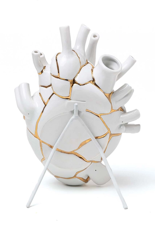 Seletti vaza decorativa Love in Bloom Kintsugi alb 09929