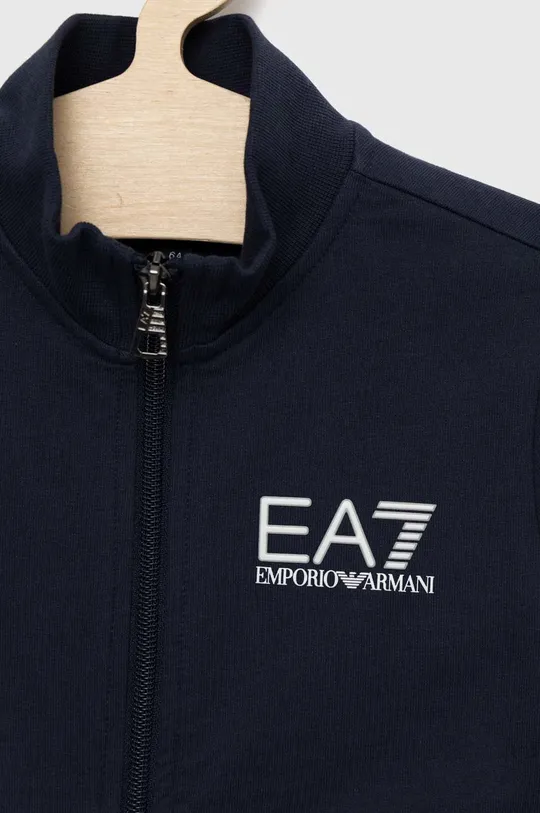 Дитячий бавовняний спортивний костюм EA7 Emporio Armani Основний матеріал: 100% Бавовна Резинка: 95% Бавовна, 5% Еластан