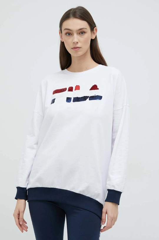 Fila dres lounge bawełniany biały