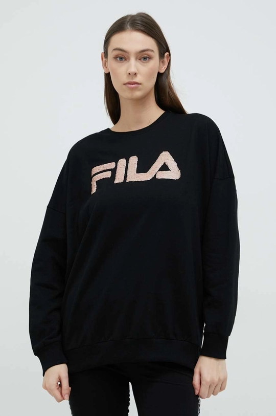 Fila dres lounge bawełniany czarny