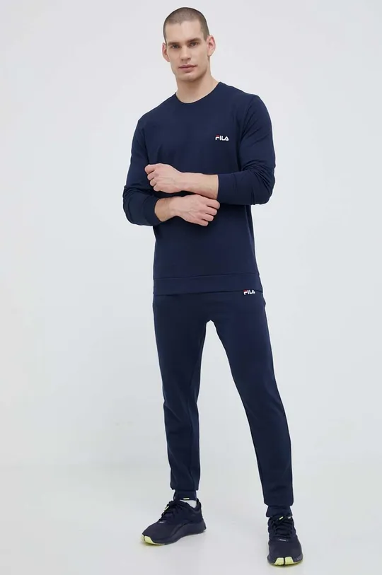 mornarsko plava Homewear komplet Fila Muški
