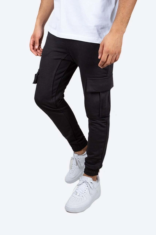 czarny Alpha Industries spodnie dresowe Terry Jogger Męski