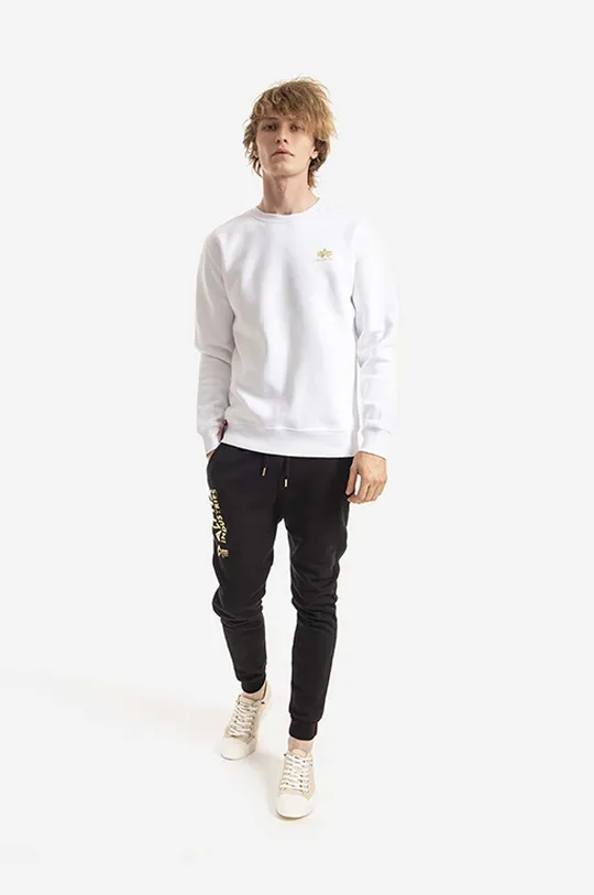 Donji dio trenirke Alpha Industries Basic Jogger AI Foil Print crna