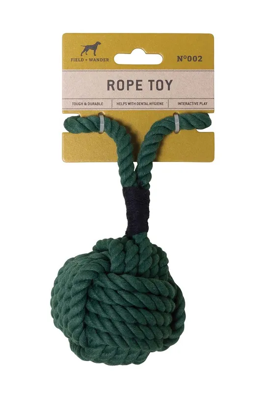 zielony Field + Wander zabawka dla psa Dog Rope Toy Unisex